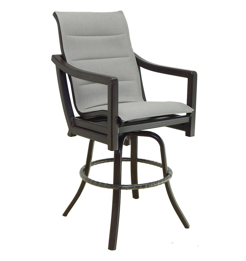 High Back Sling Swivel Bar Stool By Castelle 7099P